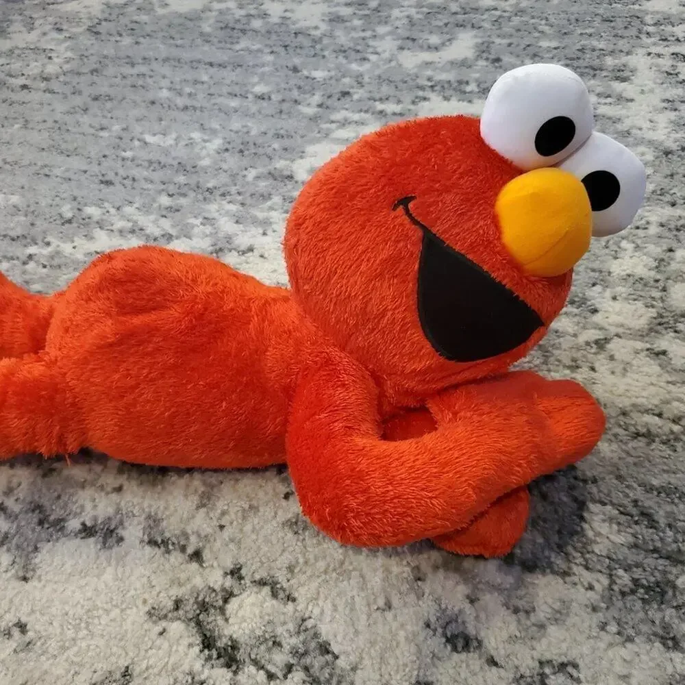 Elmo Large Plush Lying Down - 22 Inches Long